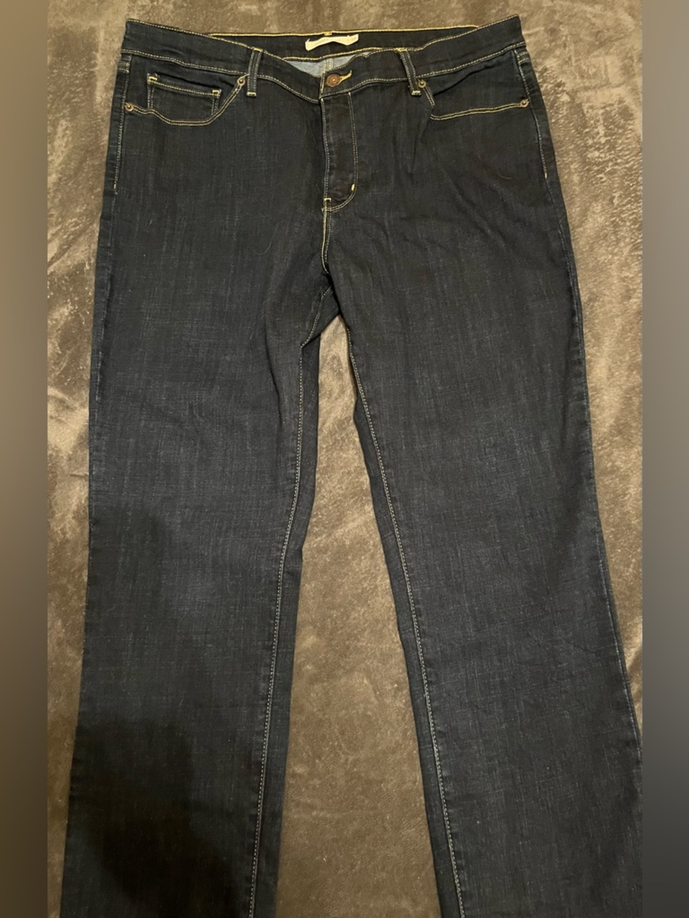 Levi's Straight Fit Dark Blue Women Jeans